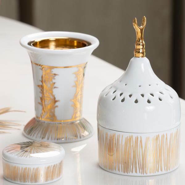 Tamrah Crescent Mabkhar & Trinket Box