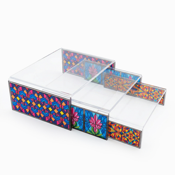 Set of 3 Shubbak Elevation Stands